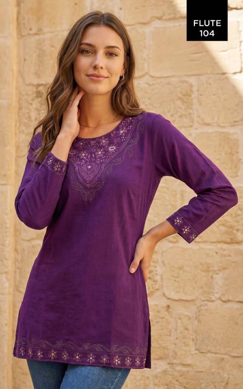 Rangmaya flute short top wholesale kurtis in udaipur